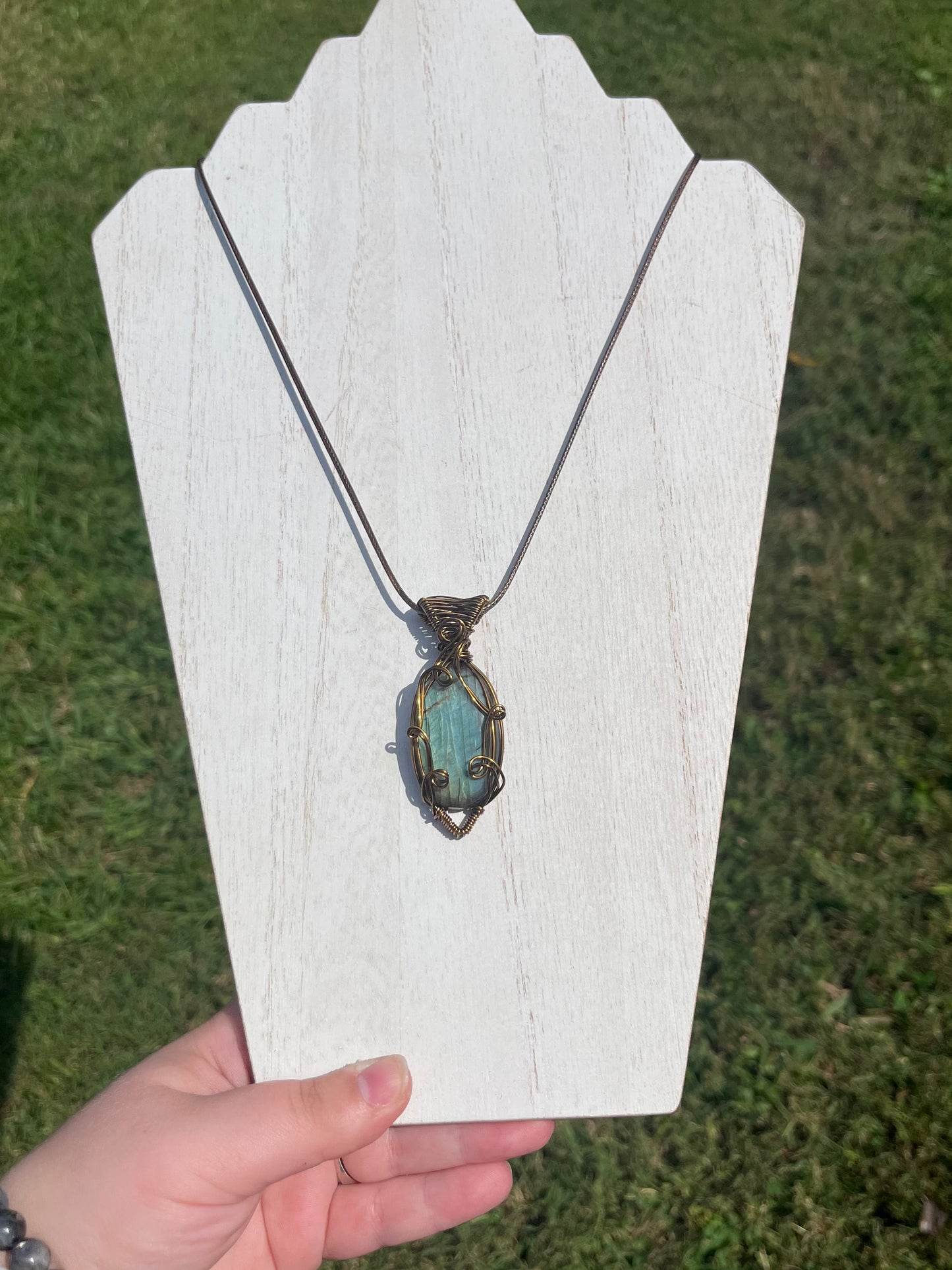 Bronze Labradorite Pendant