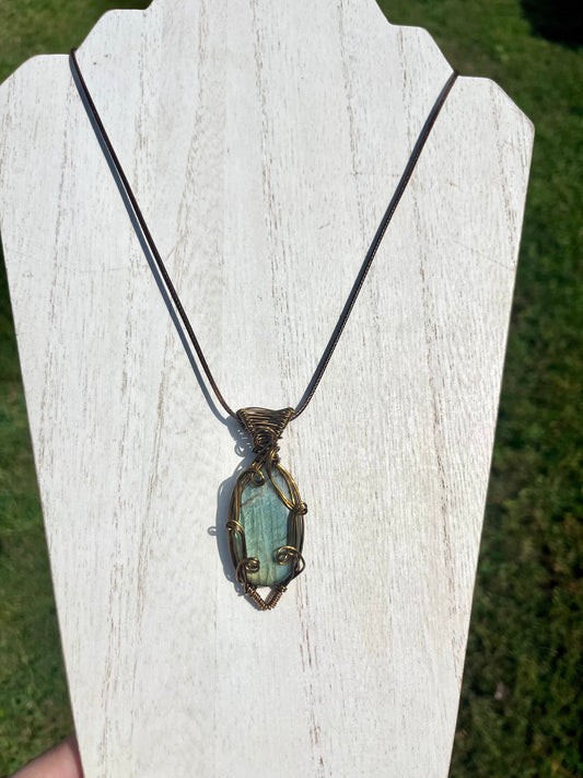 Bronze Labradorite Pendant