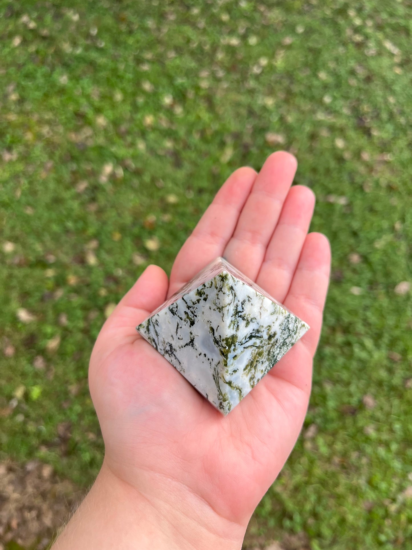 Tree Agate Pyramid