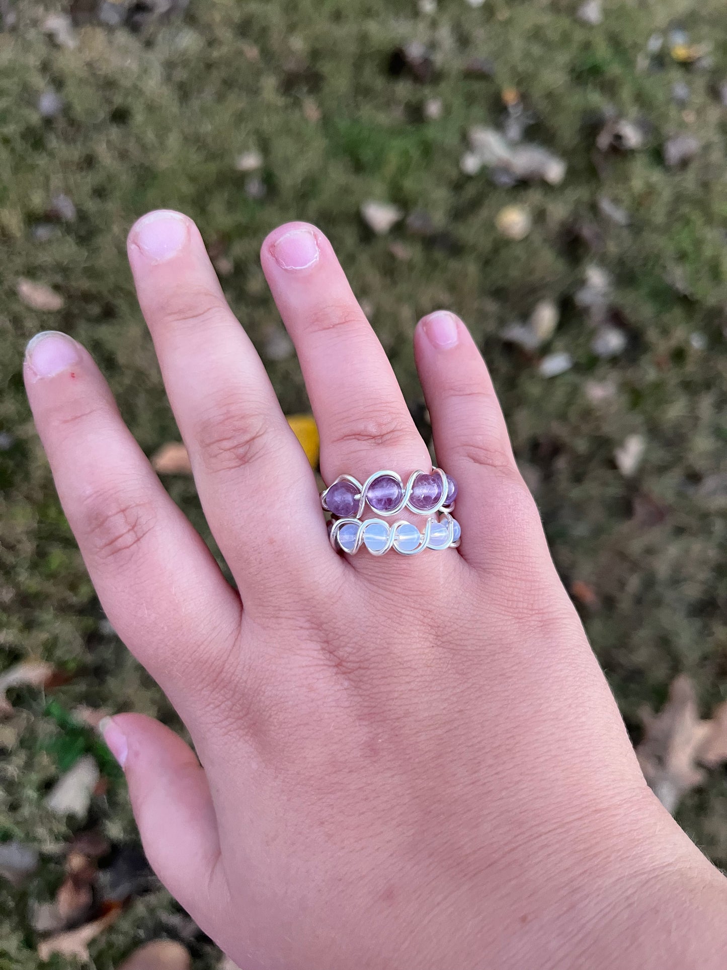 Mystery Braided Crystal Rings