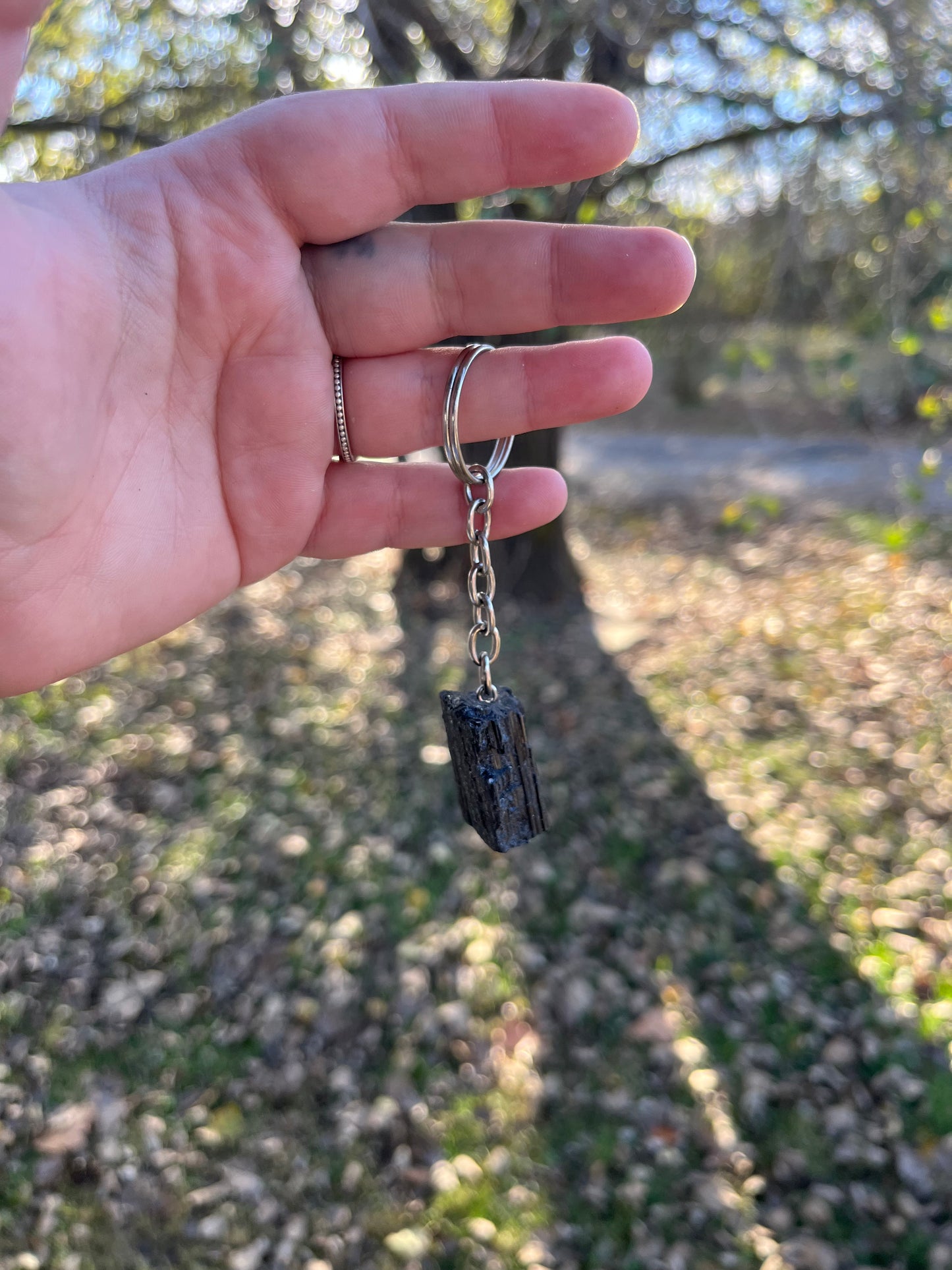 Black Tourmaline Keychain